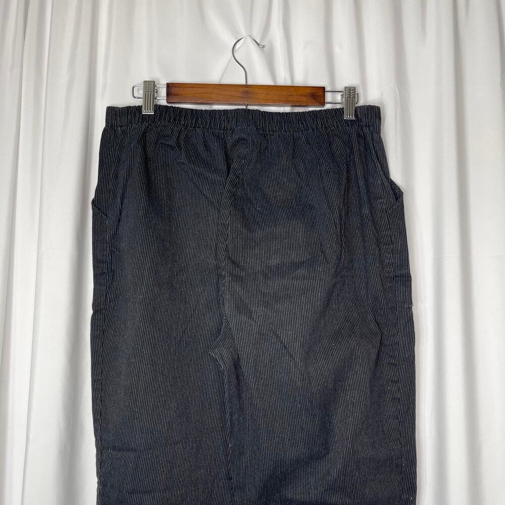 Croft and Barrow pants trousers slacks women's 16 petite 16p black w pinstripe - Picture 7 of 14